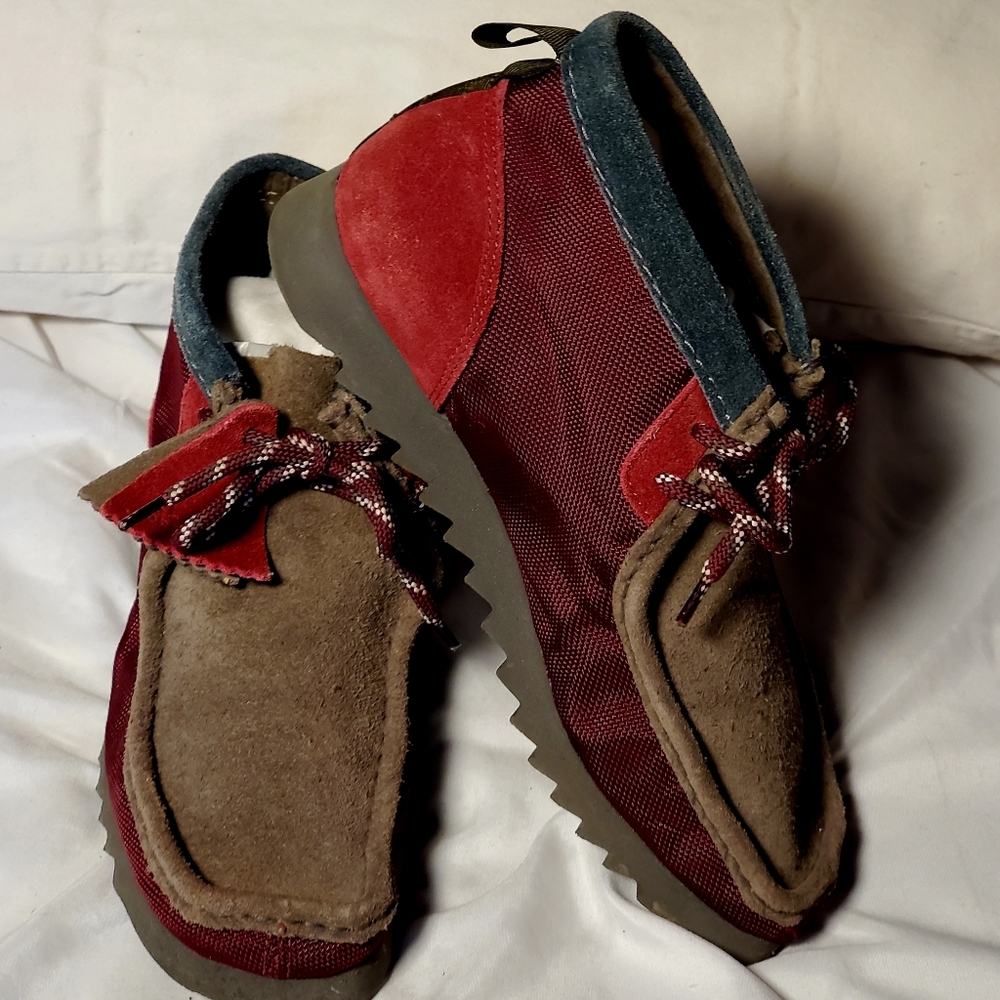 Clarks Red and Brown Men's Boots